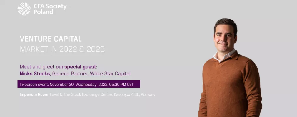 Zaproszenie na dwie prezentacje na temat VC, 30 listopada (środa) o godz. 17:30 CFA Society Poland